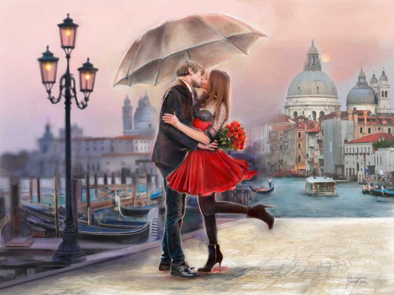 Venice Love Poster Print by Michael Tarin - Item # VARPDX85263